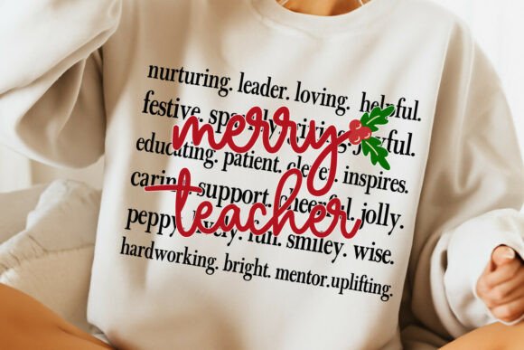 Christmas Teacher SVG: Graphics for Crafts