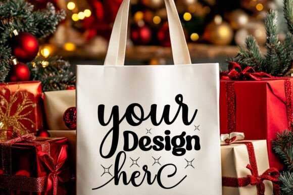 Christmas Tote Bag Mockup 66: Premium Graphics for Product Mockups