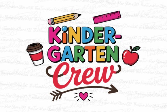 Kindergarten Crew SVG: Graphics for Crafts