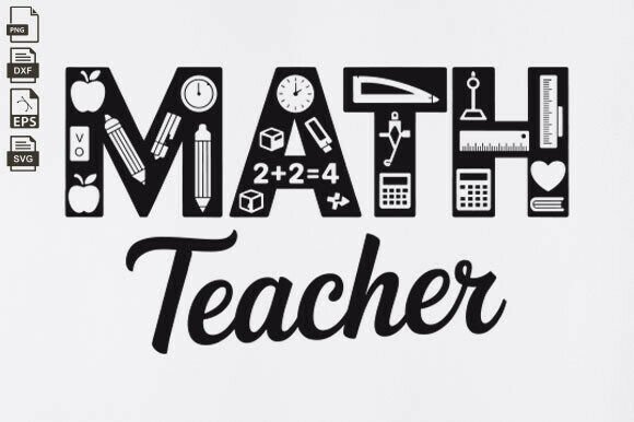 Math Teacher SVG: Graphics for Crafts