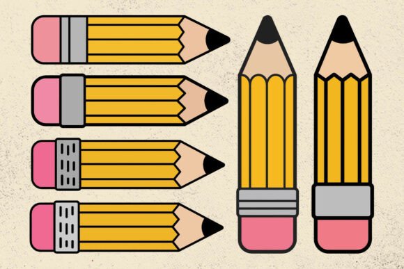 Pencil Svg Bundle: Graphics for Crafts