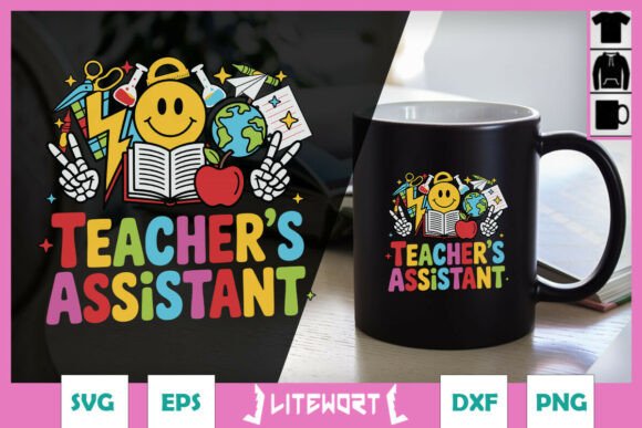 Retro Teacher SVG for Crafts & Graphics