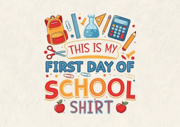 Reviewing This is My First School T-Shirt Design for Embroidery