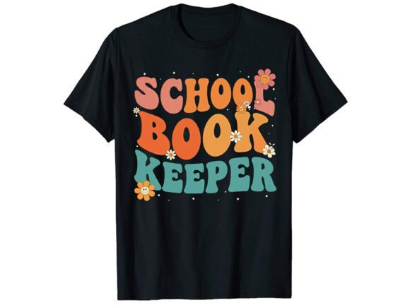 School Book Keeper Design: Graphics for T-Shirt Designs