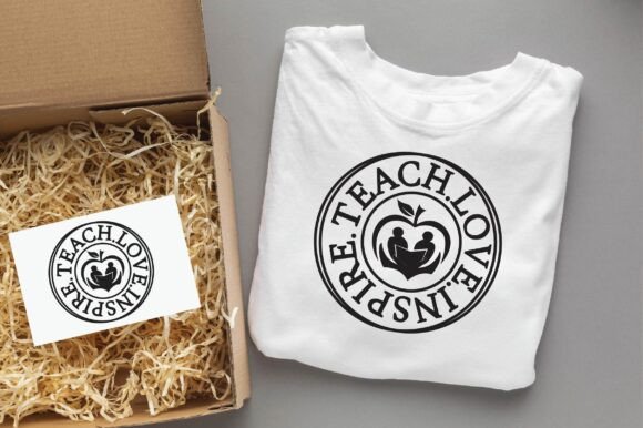 TEACH LOVE INSPIRE Teacher Graphics for T-Shirt Designs