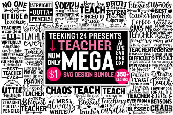 Teacher Svg Mega Bundle: Graphics for Crafts